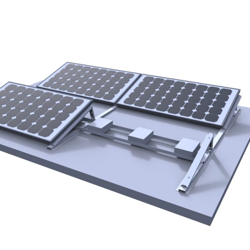 دعم تركيب الألواح الشمسية الشمسية ذات السقف المسطح - Koodsun
