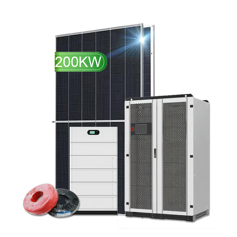 200KW نظام الطاقة الشمسية الهجين مع البطارية - Koodsun
