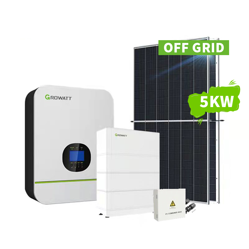 نظام الطاقة الشمسية خارج الشبكة 5KW للاستخدام المنزلي مجموعة كاملة - Koodsun