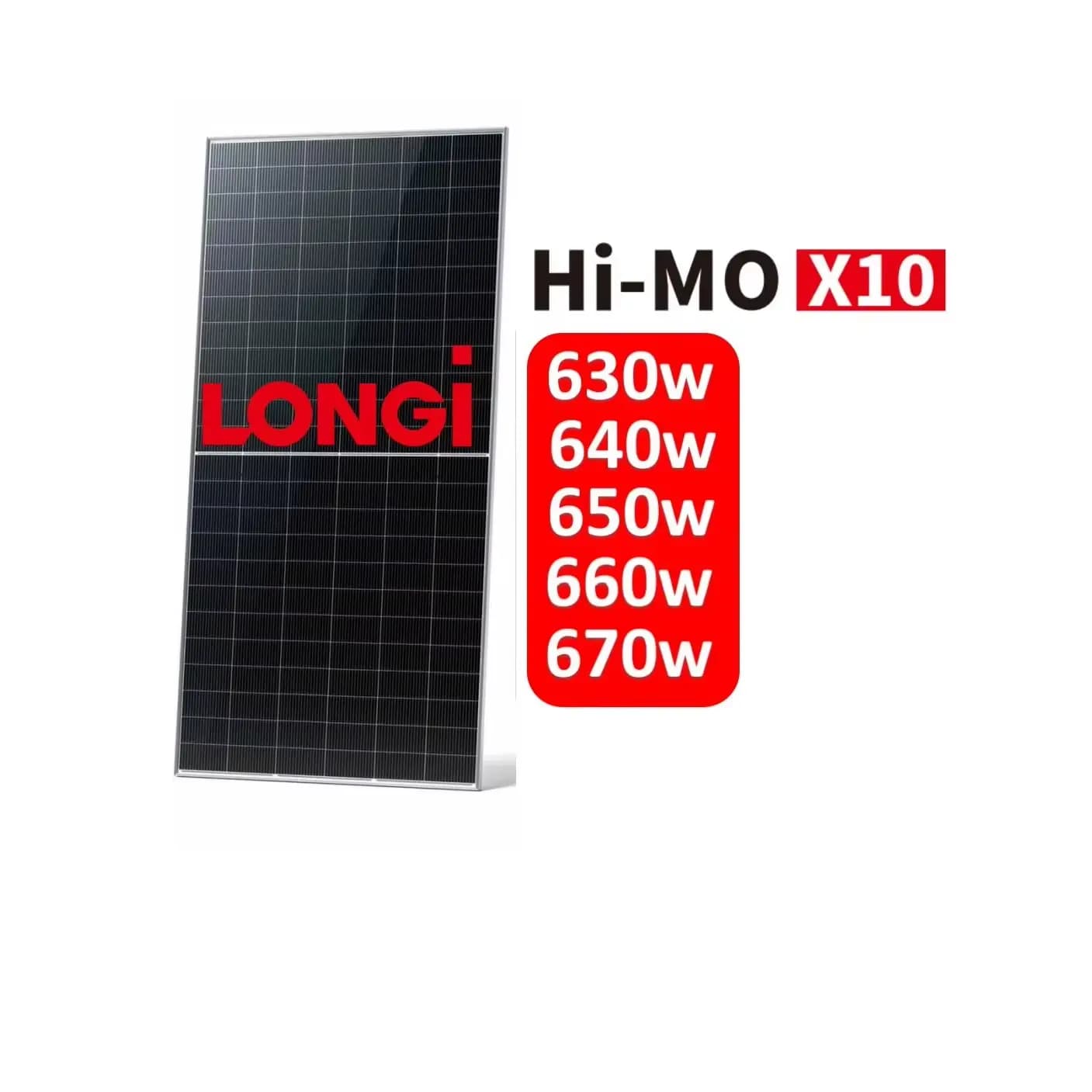 Longi Himo X10  Solar Panels 650 Watt HIMOX10 640w 650W  Solar Photovoltaic Panels Monocrystalline Solar Panels - Koodsun